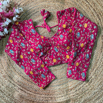 Beautiful Designer Readymade Kashmiri Crush Silk Blouse