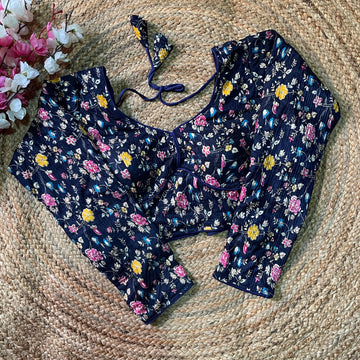 Beautiful Designer Readymade Kashmiri Crush Silk Blouse