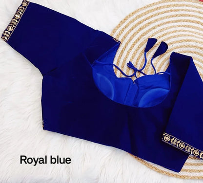 Beautiful Designer Readymade Velvet Blouse