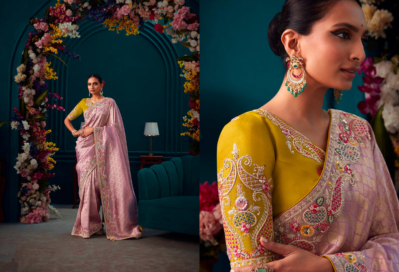 Beautiful Designer Wedding Wear Pure Banarasi Kanjivaram Saree