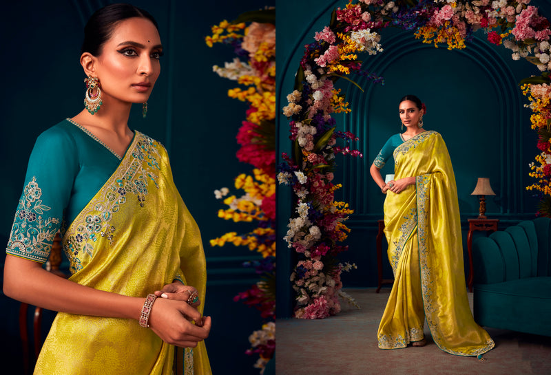 Beautiful Designer Wedding Wear Pure Banarasi Kanjivaram Saree