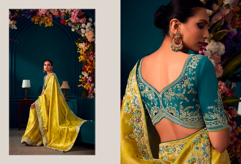 Beautiful Designer Wedding Wear Pure Banarasi Kanjivaram Saree