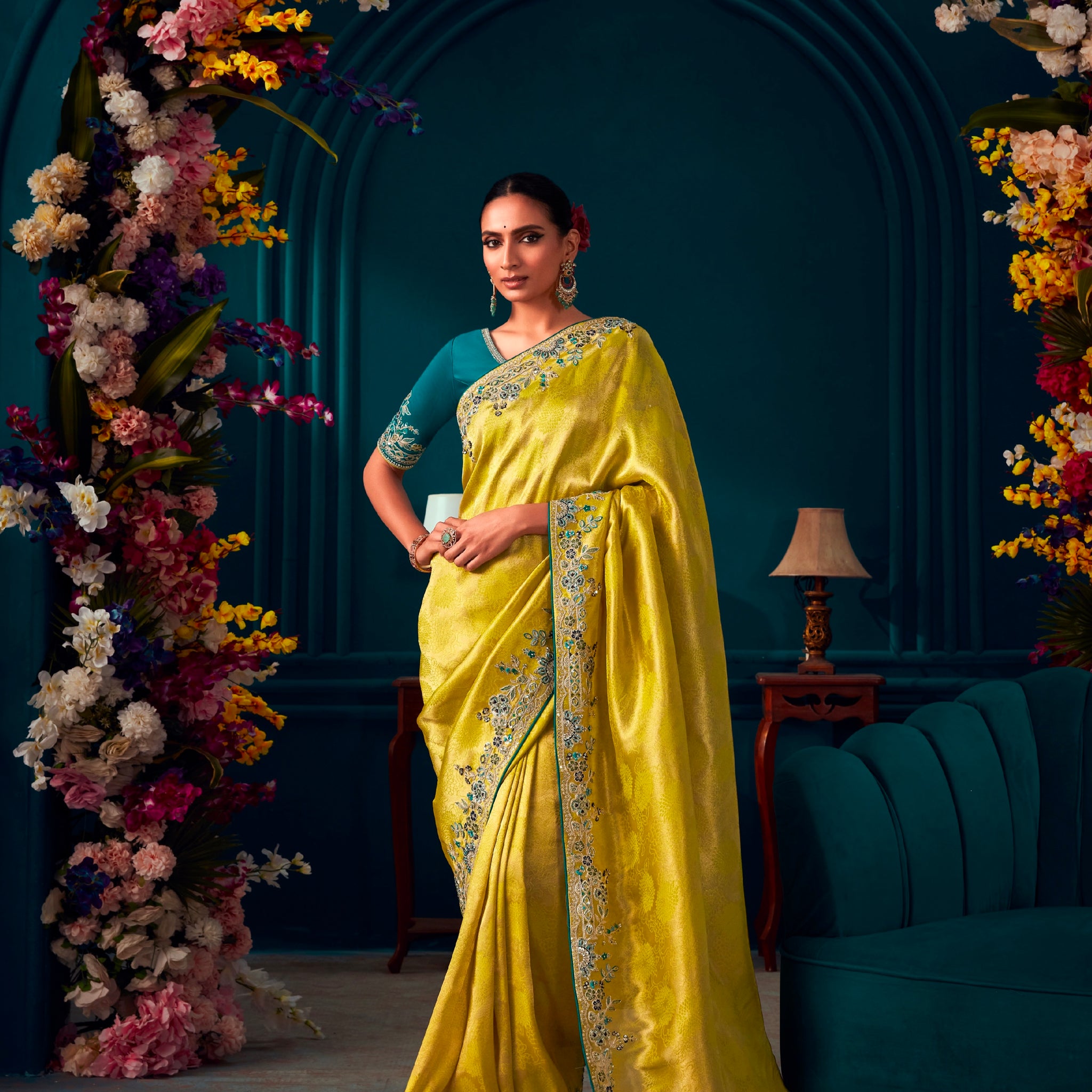 Beautiful Designer Wedding Wear Pure Banarasi Kanjivaram Saree