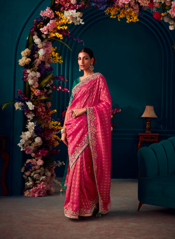 Beautiful Designer Wedding Wear Pure Banarasi Kanjivaram Saree