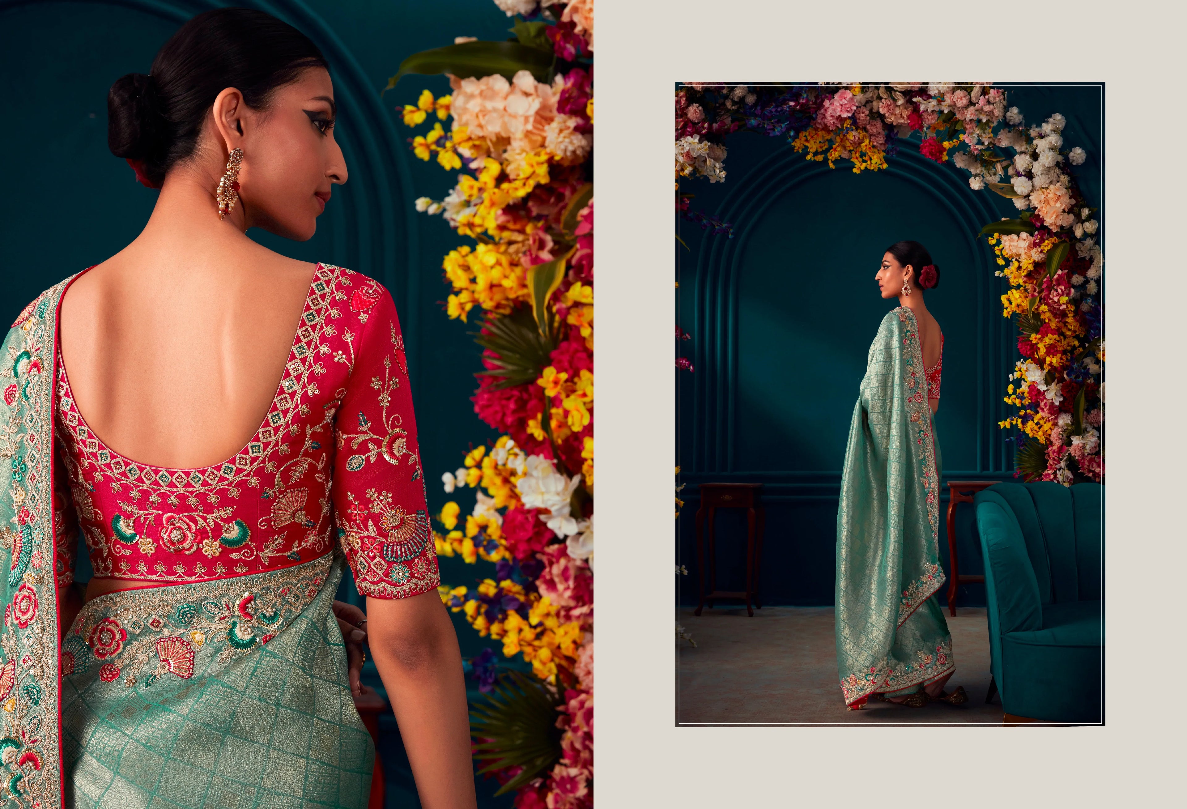 Beautiful Designer Wedding Wear Pure Banarasi Kanjivaram Saree