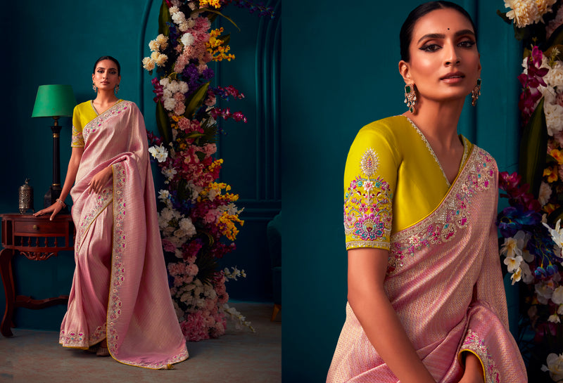 Beautiful Designer Wedding Wear Pure Banarasi Kanjivaram Saree