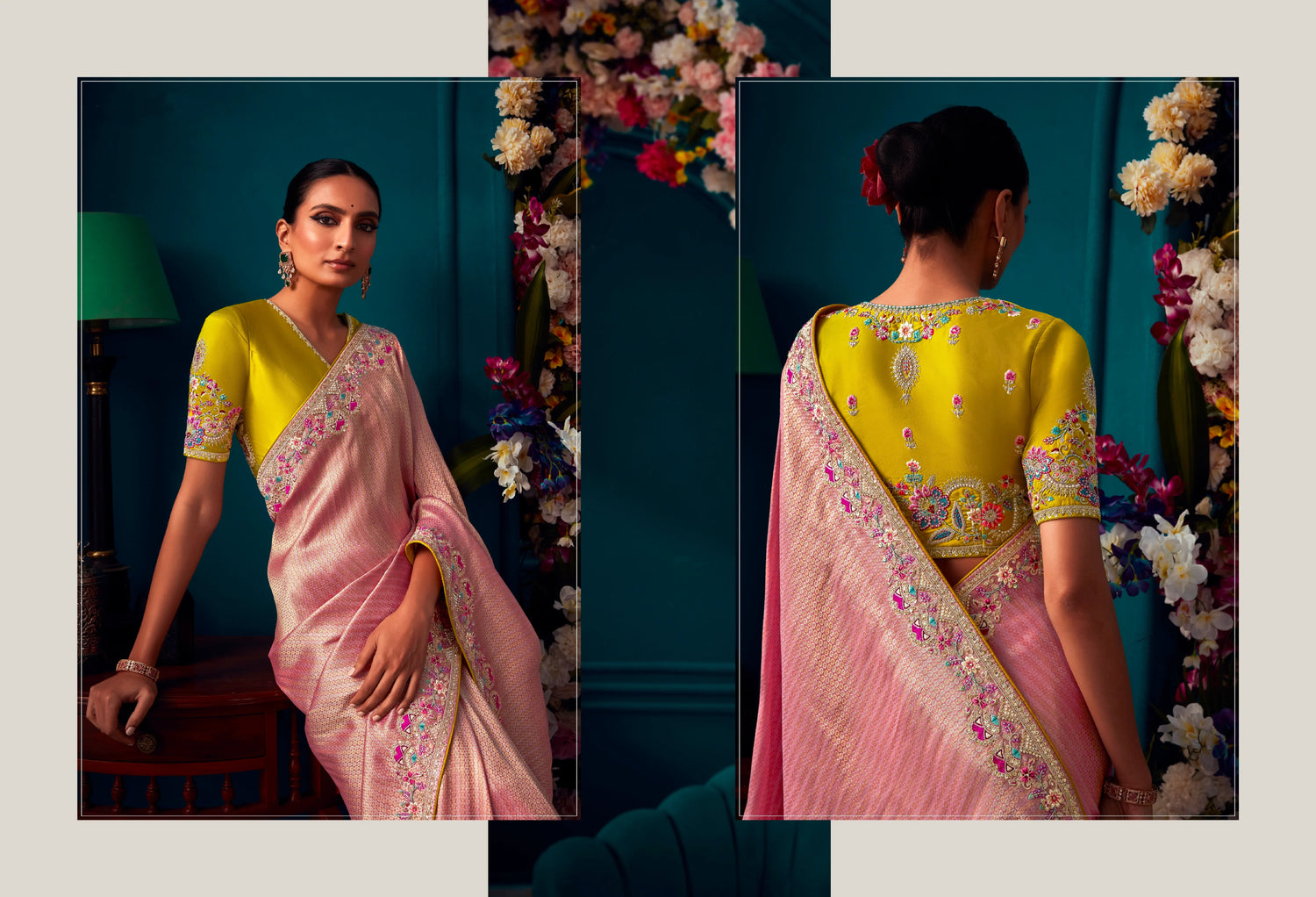 Beautiful Designer Wedding Wear Pure Banarasi Kanjivaram Saree