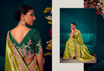Beautiful Designer Wedding Wear Pure Banarasi Kanjivaram Saree
