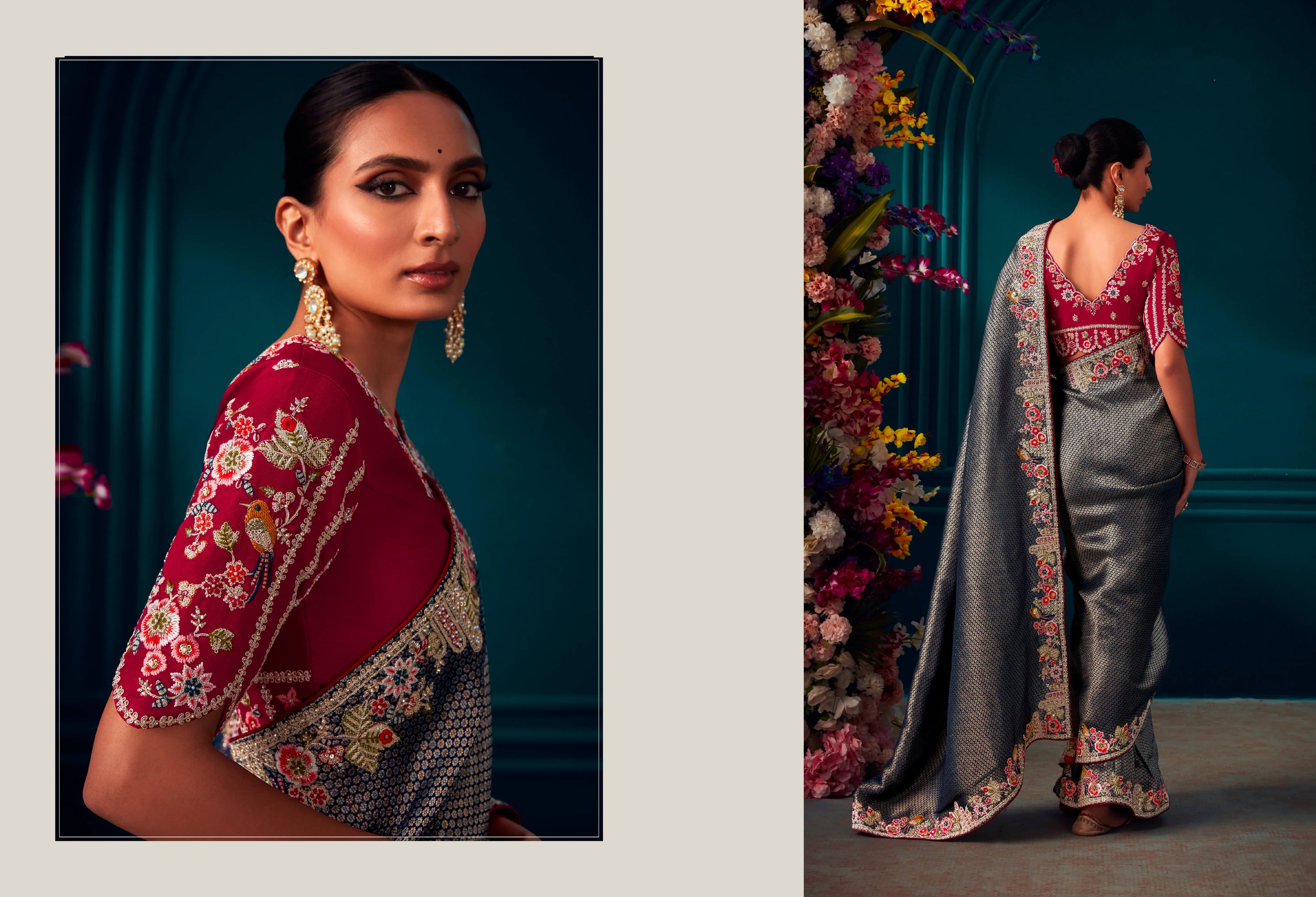 Beautiful Designer Wedding Wear Pure Banarasi Kanjivaram Saree