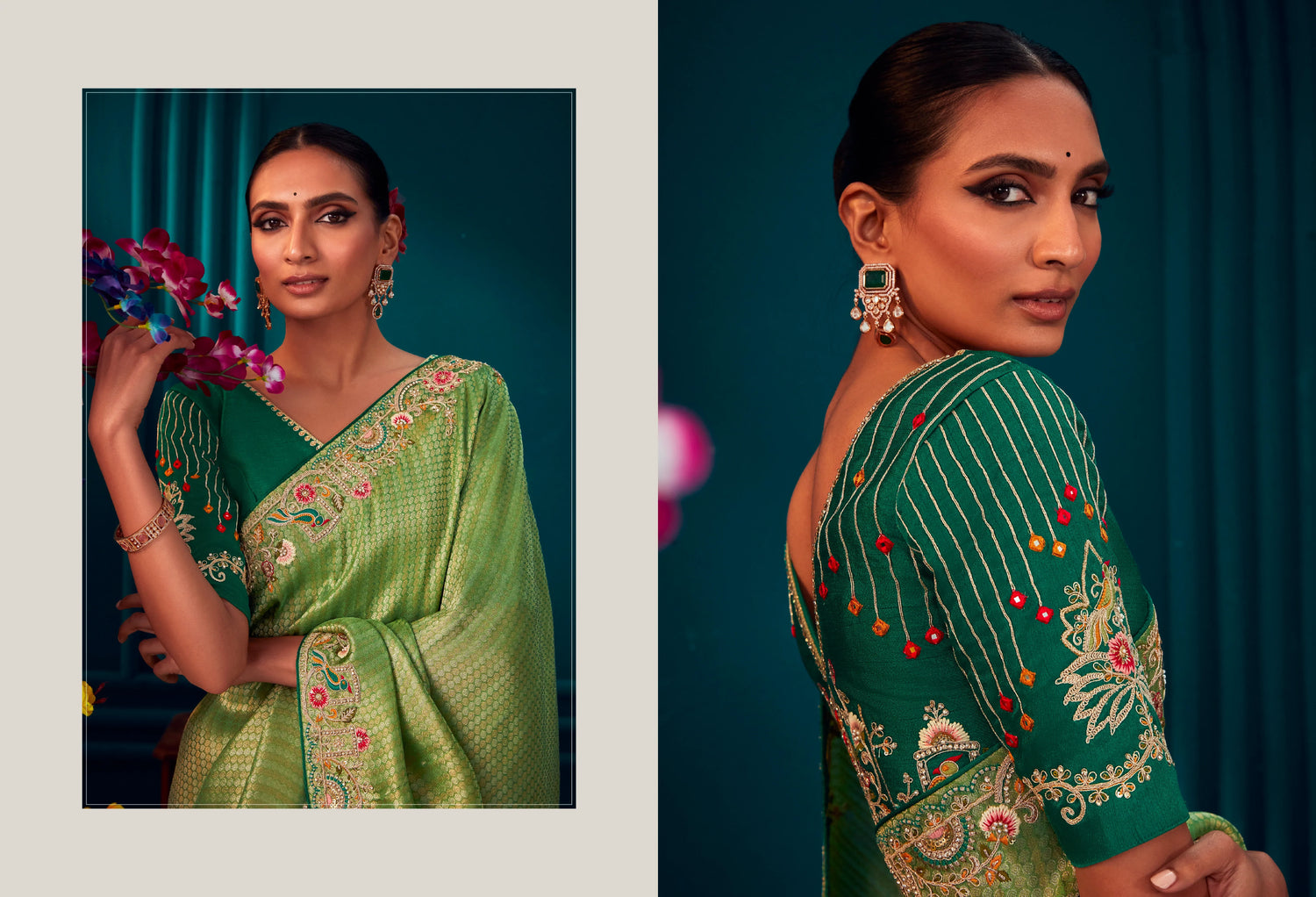 Beautiful Designer Wedding Wear Pure Banarasi Kanjivaram Saree