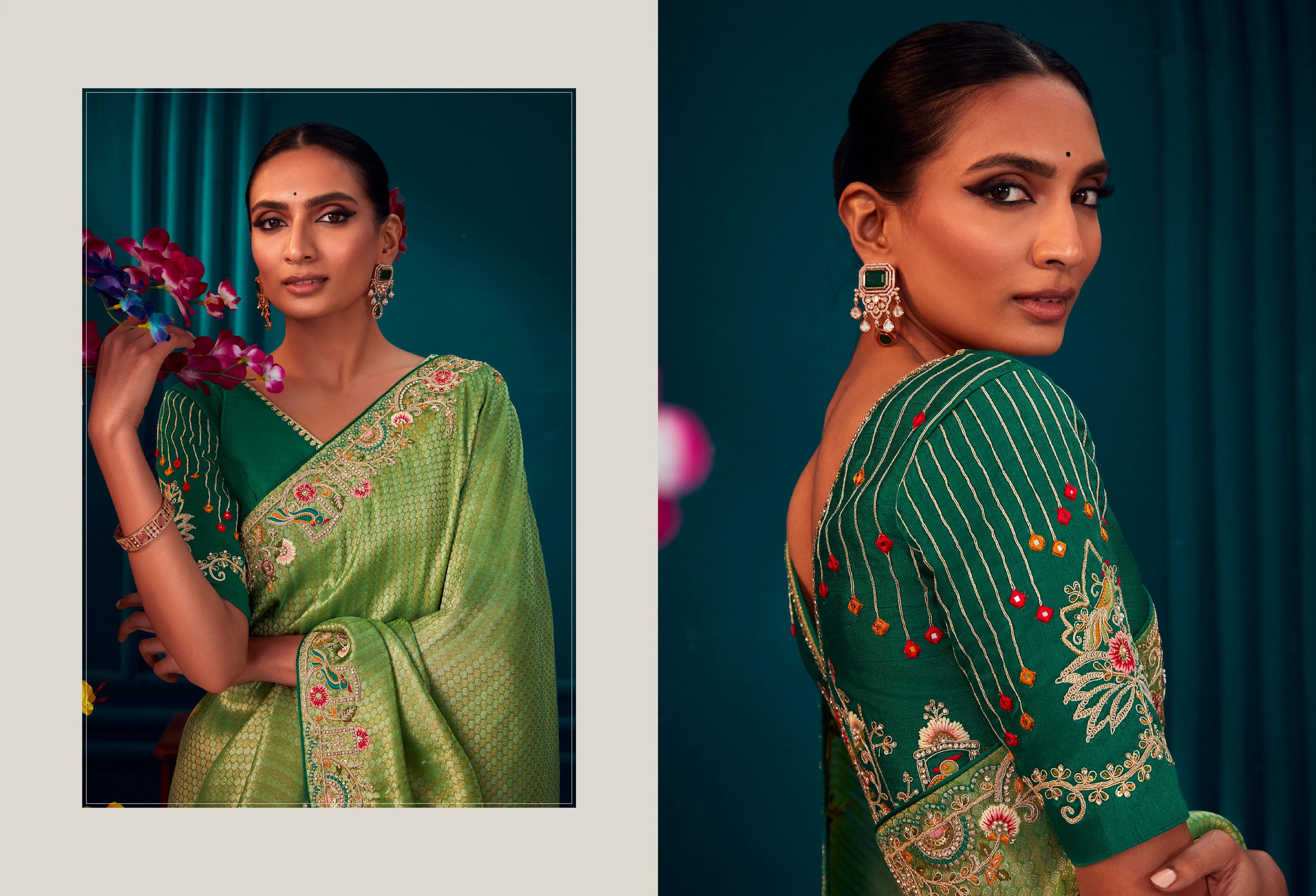 Beautiful Designer Wedding Wear Pure Banarasi Kanjivaram Saree