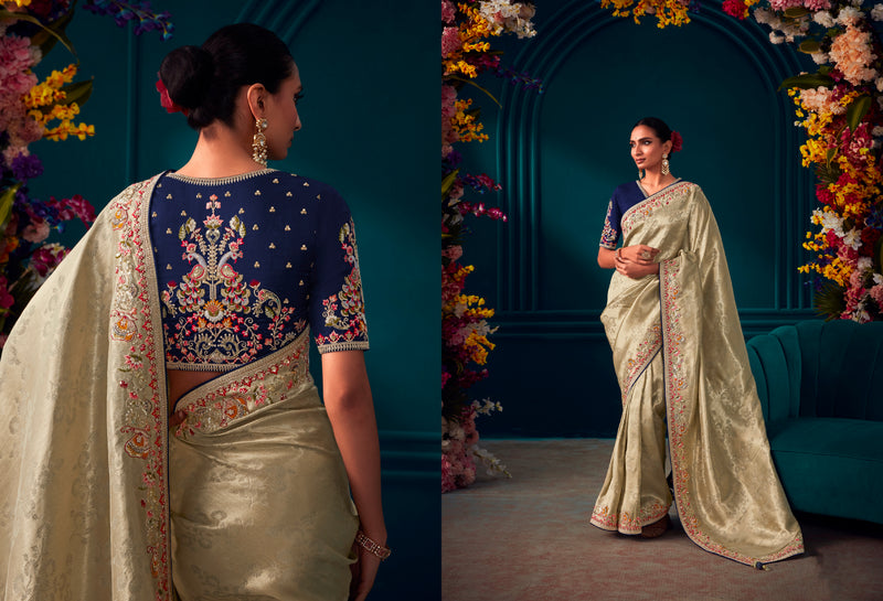 Beautiful Designer Wedding Wear Pure Banarasi Kanjivaram Saree