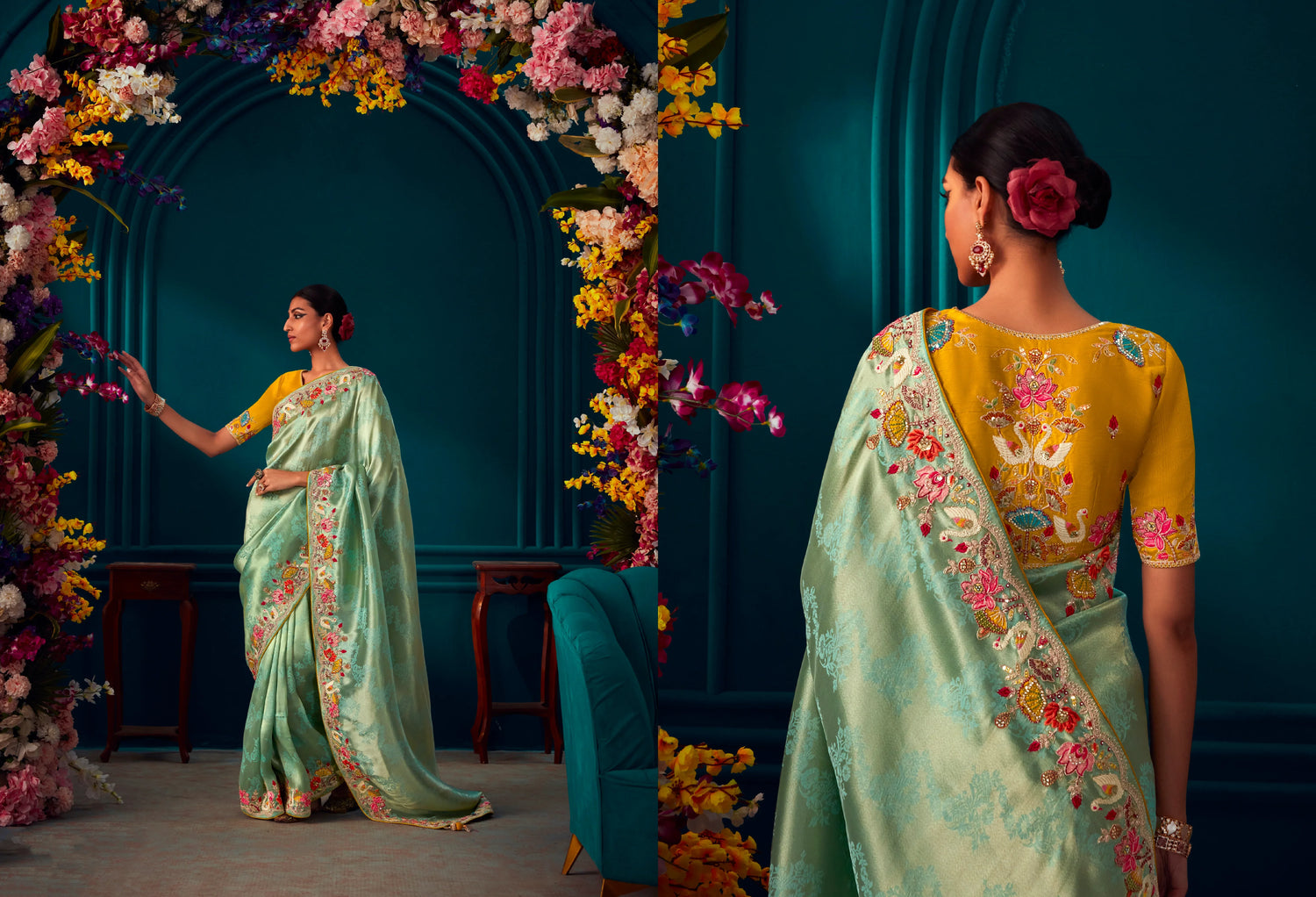 Beautiful Designer Wedding Wear Pure Banarasi Kanjivaram Saree