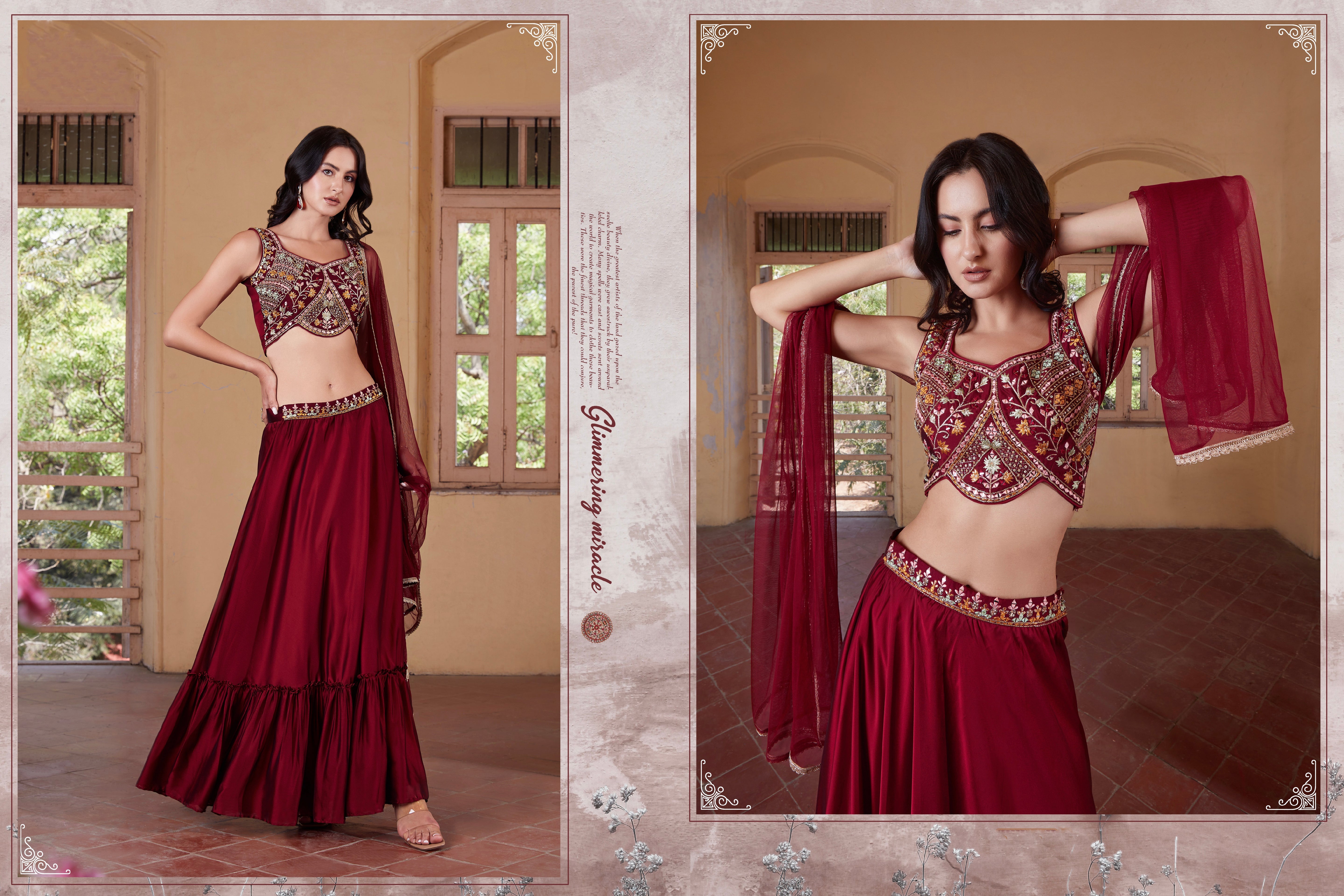 Beautiful Designer Wedding Wear Readymade Lehenga Choli