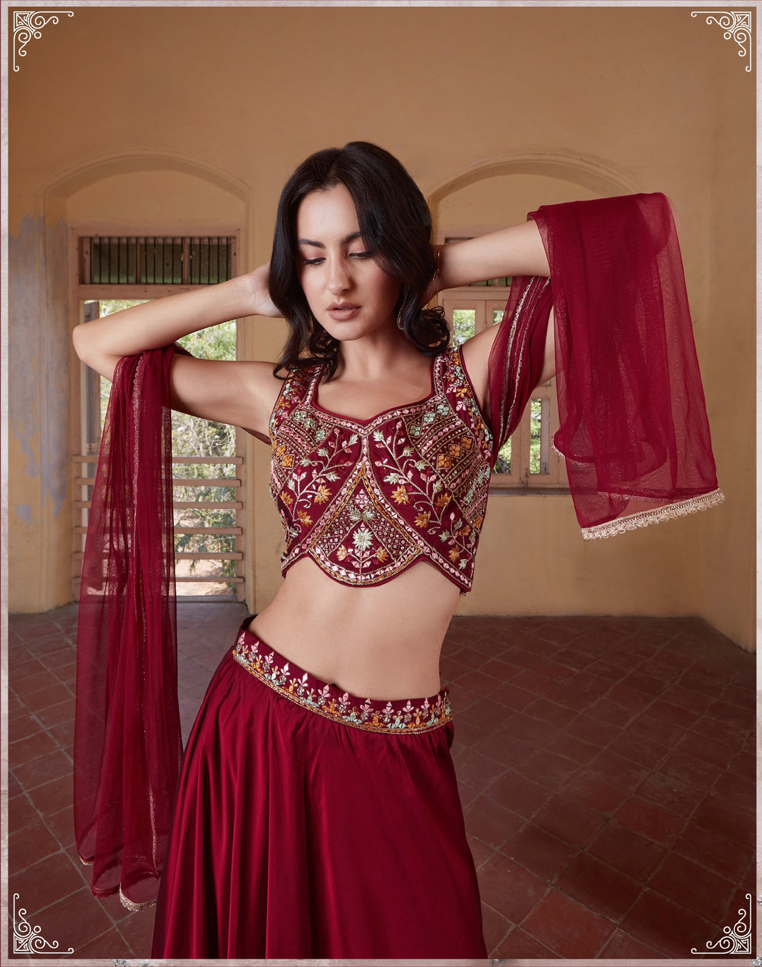 Beautiful Designer Wedding Wear Readymade Lehenga Choli