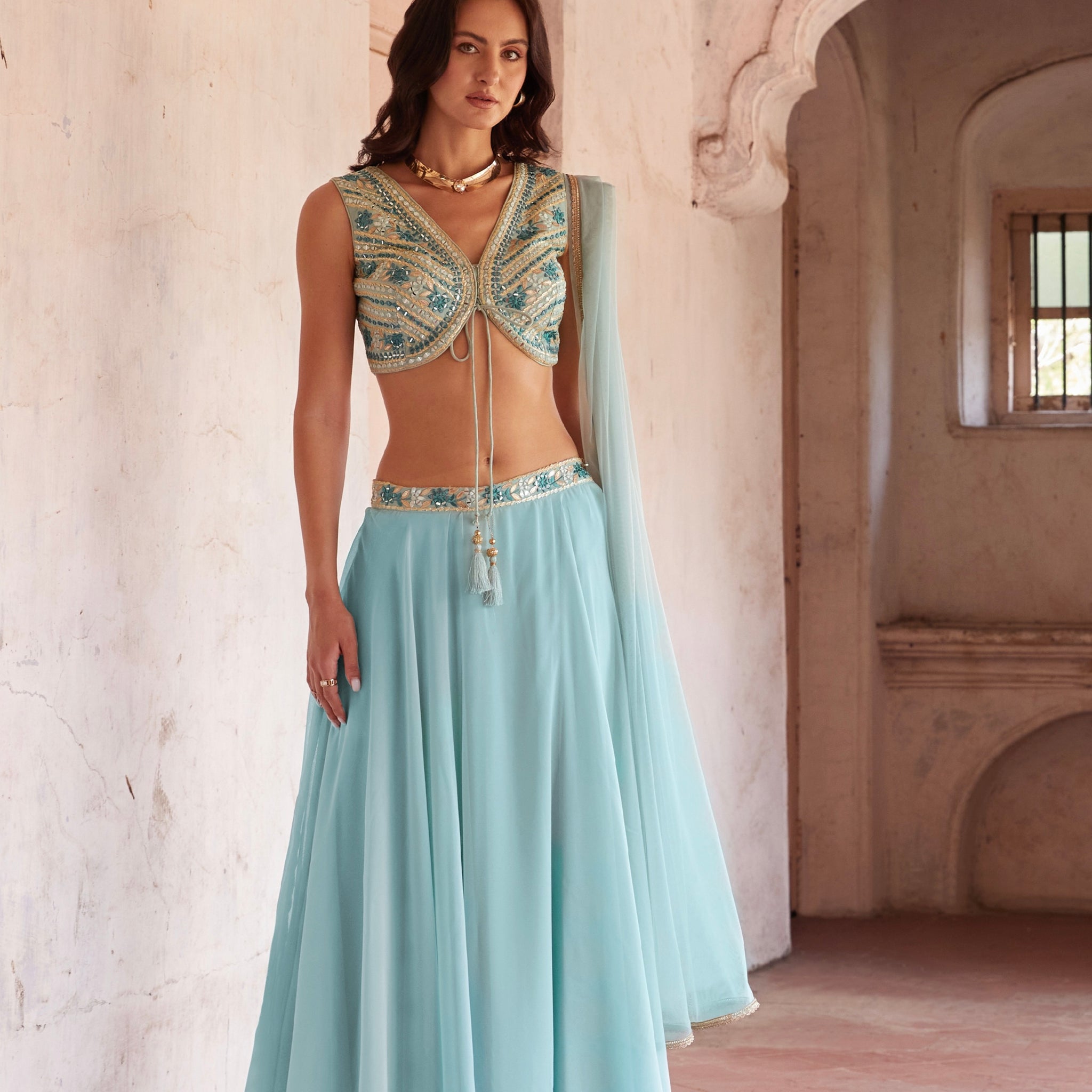 Beautiful Designer Wedding Wear Readymade Lehenga Choli