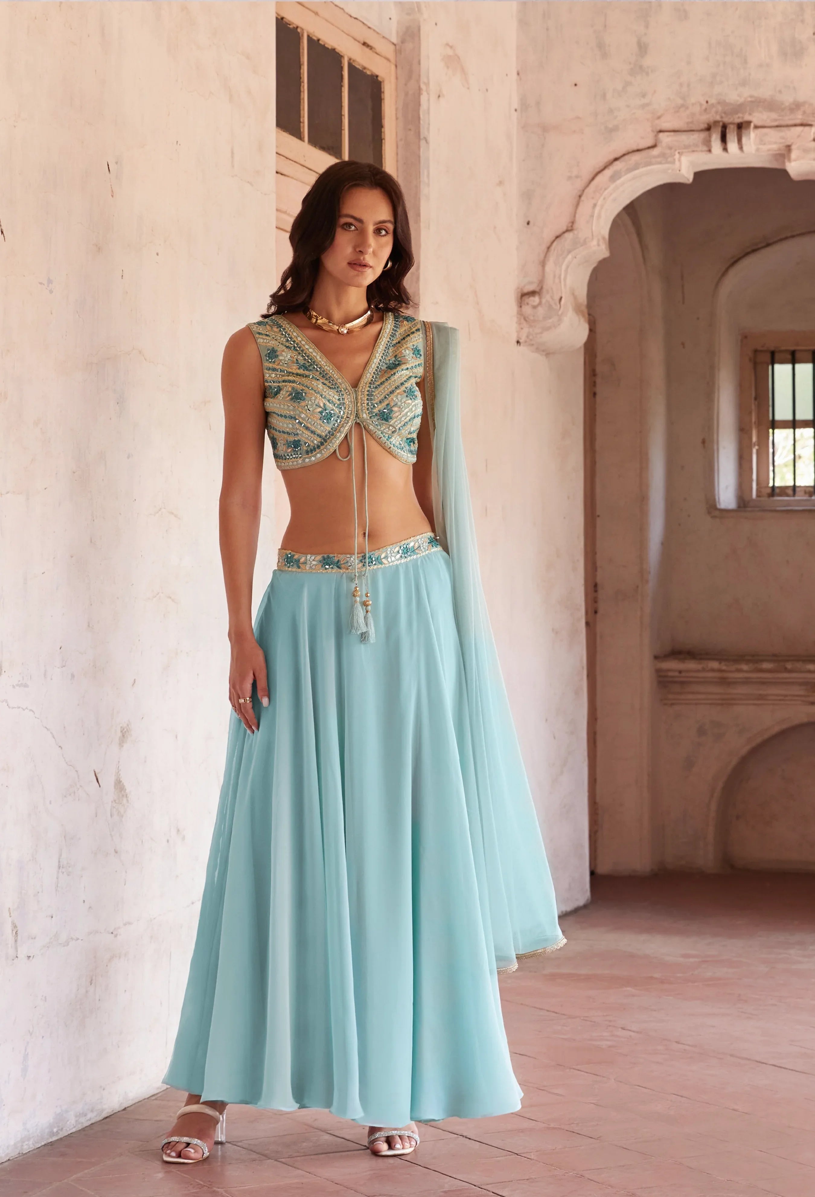 Beautiful Designer Wedding Wear Readymade Lehenga Choli
