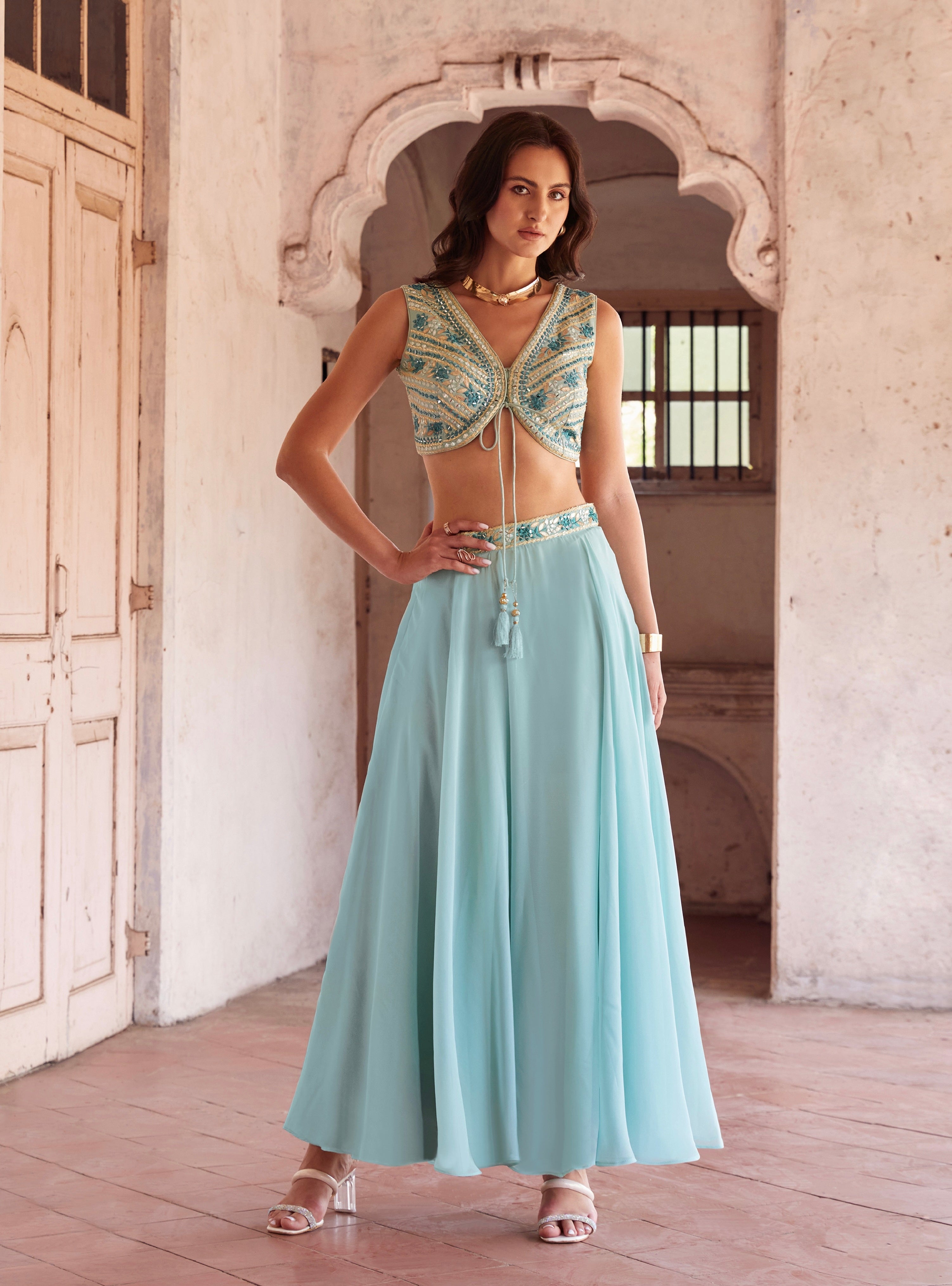 Beautiful Designer Wedding Wear Readymade Lehenga Choli