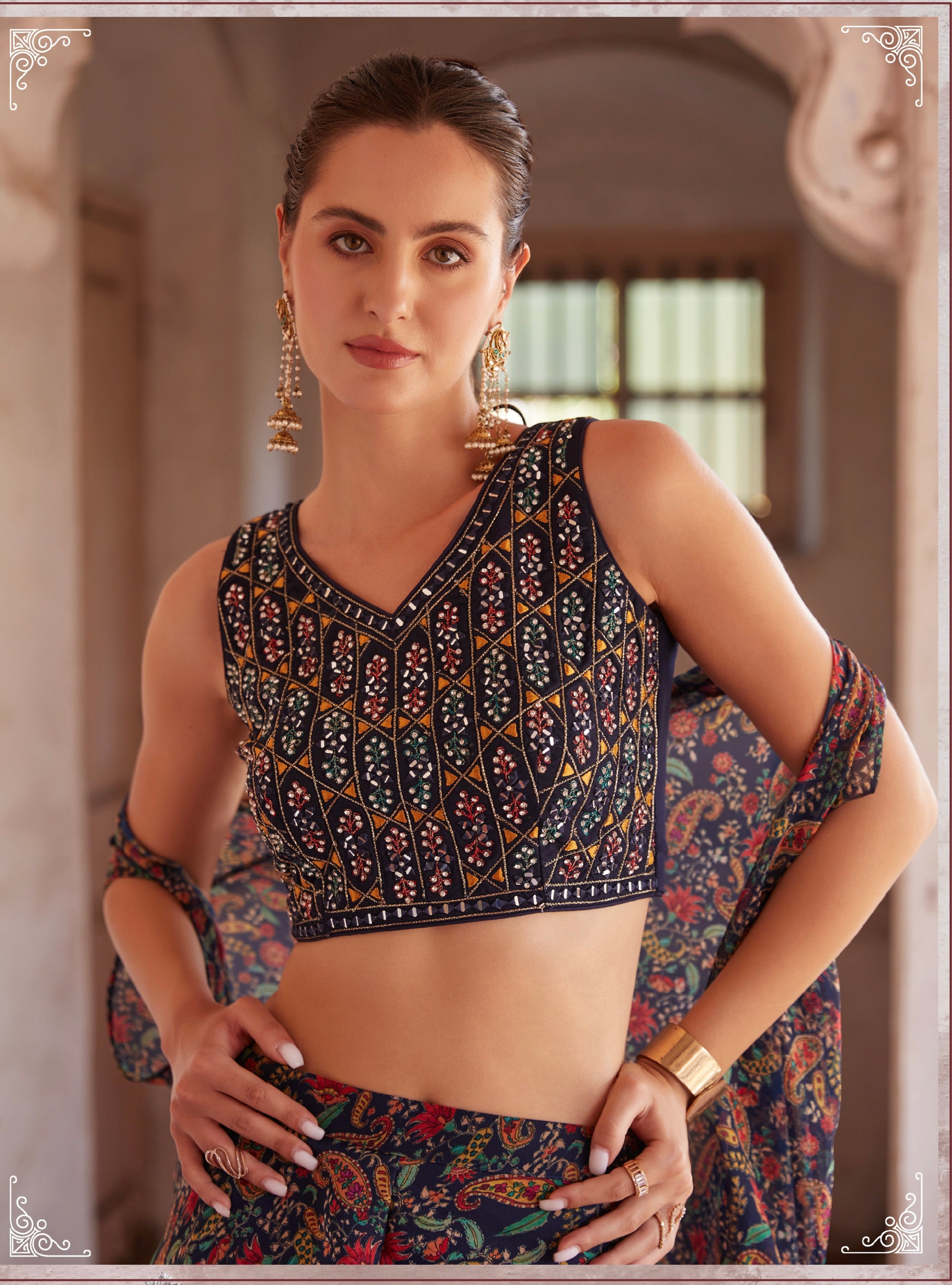 Beautiful Designer Wedding Wear Readymade Lehenga Choli