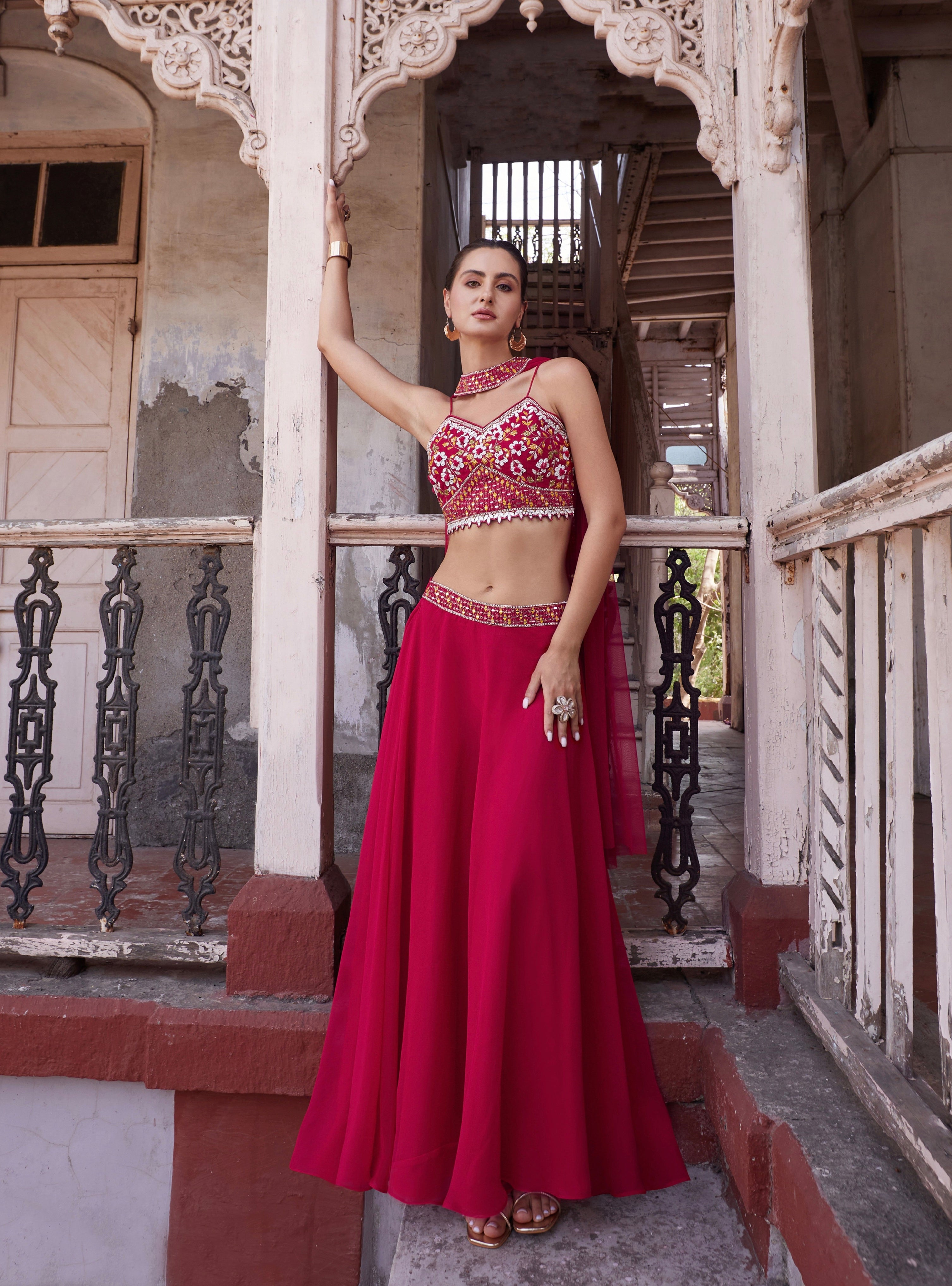 Beautiful Designer Wedding Wear Readymade Lehenga Choli