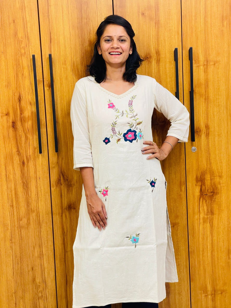 Beautiful Designer Summer Special Pure Cotton Kurti With Pent