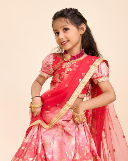 Beautiful Designer Party Wear Soft Silk  Kid&