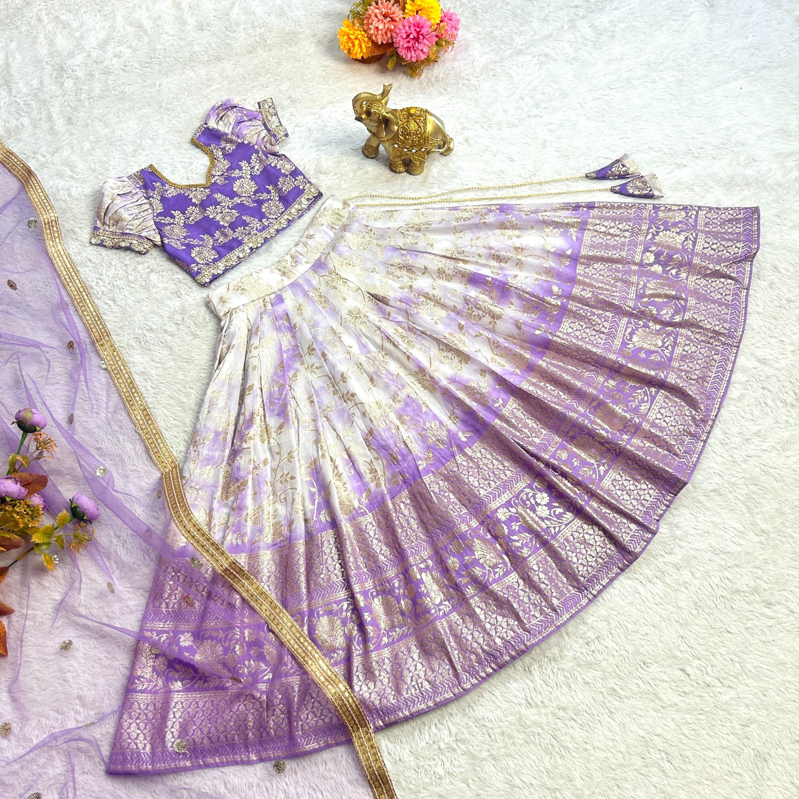 Beautiful Designer Party Wear Soft Silk  Kid&