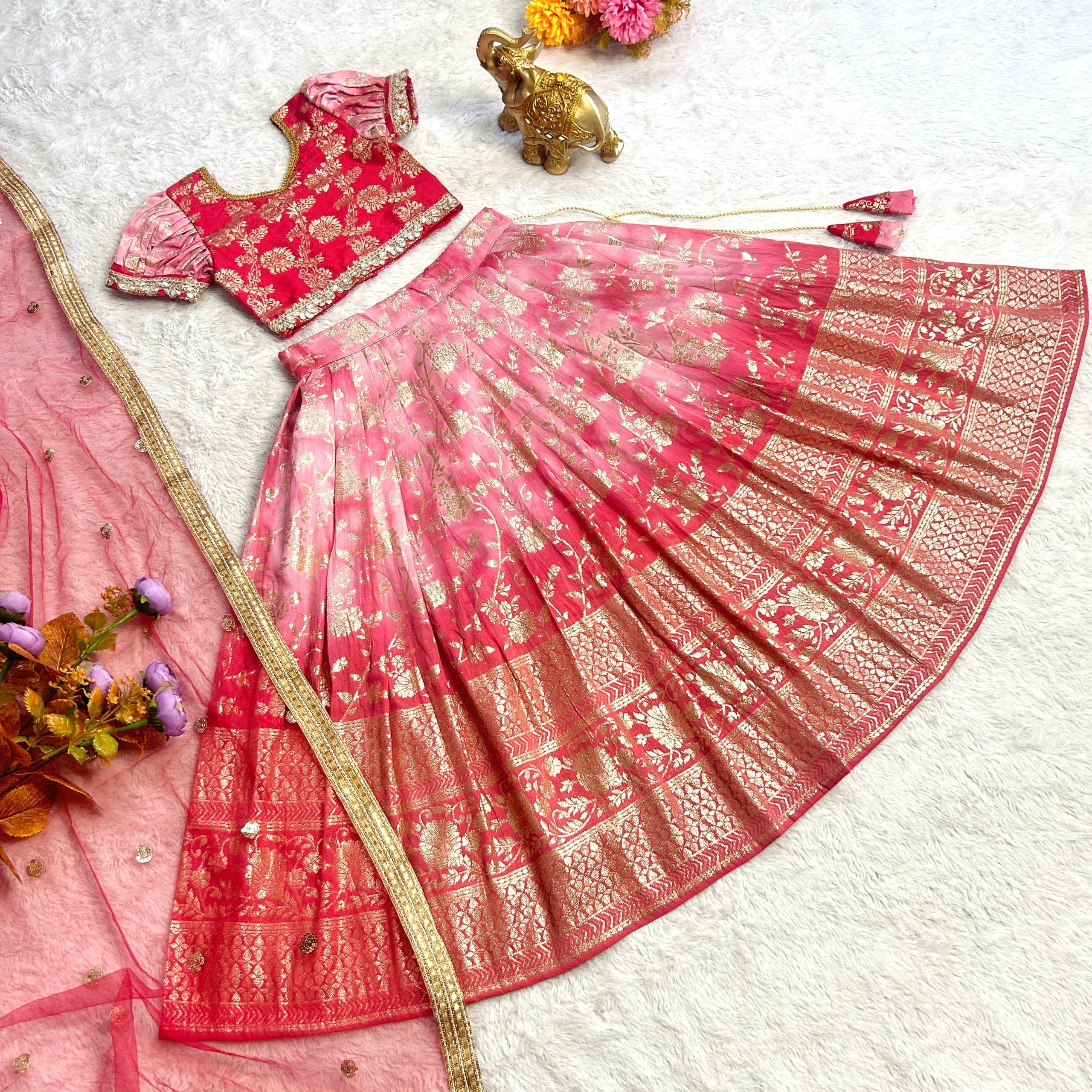 Beautiful Designer Party Wear Soft Silk  Kid&