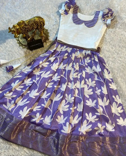 Beautiful Designer Party Wear Soft Silk  Kid&