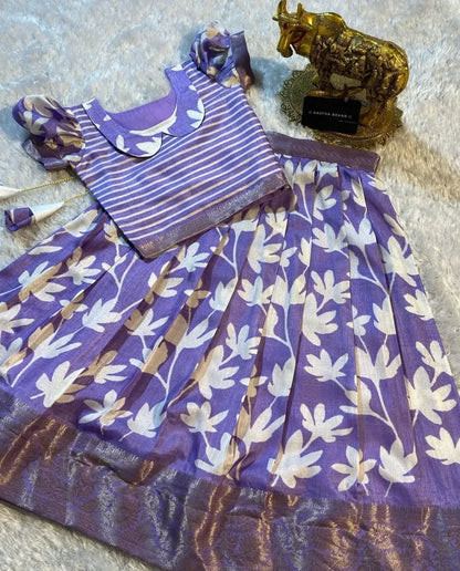 Beautiful Designer Party Wear Soft Silk  Kid&