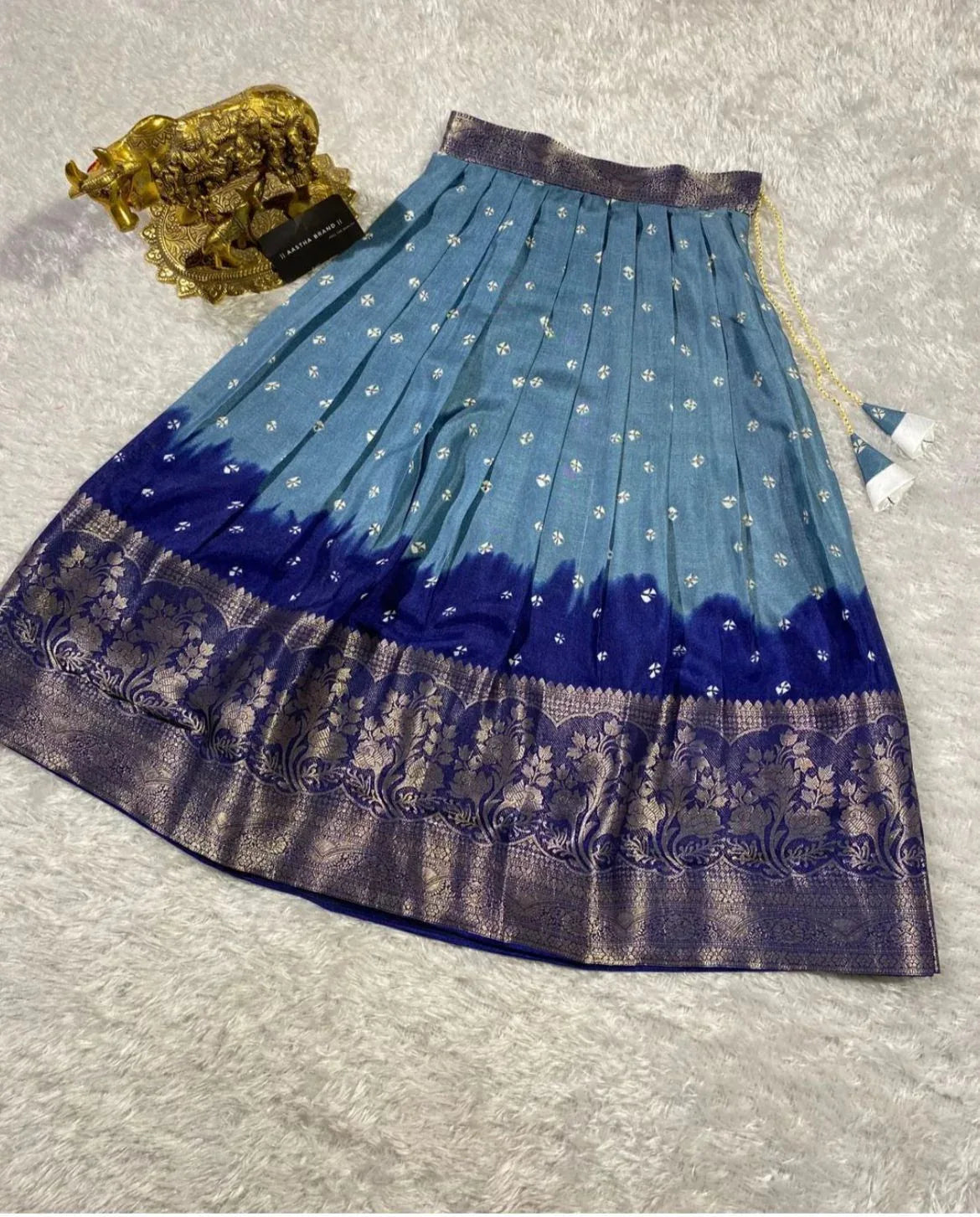 Beautiful Designer Party Wear Soft Dola Silk Kid&