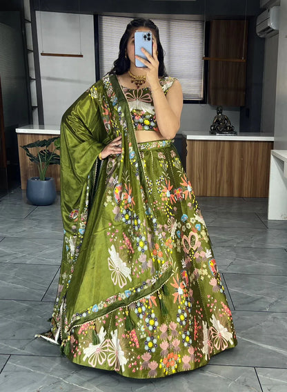 Beautiful Designer Patola Digital Print Lehenga Choli