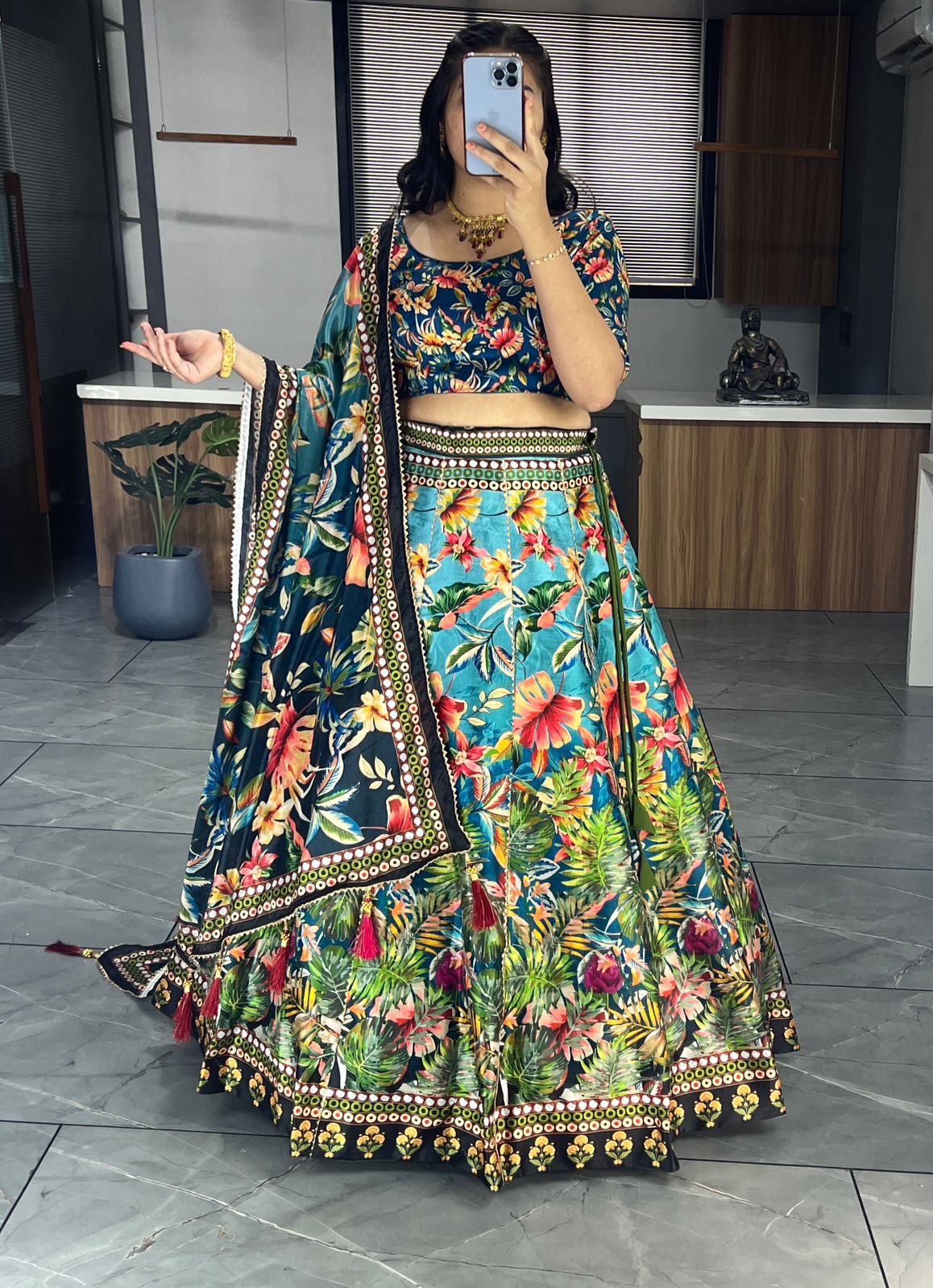 Beautiful Designer Patola Digital Print Lehenga Choli