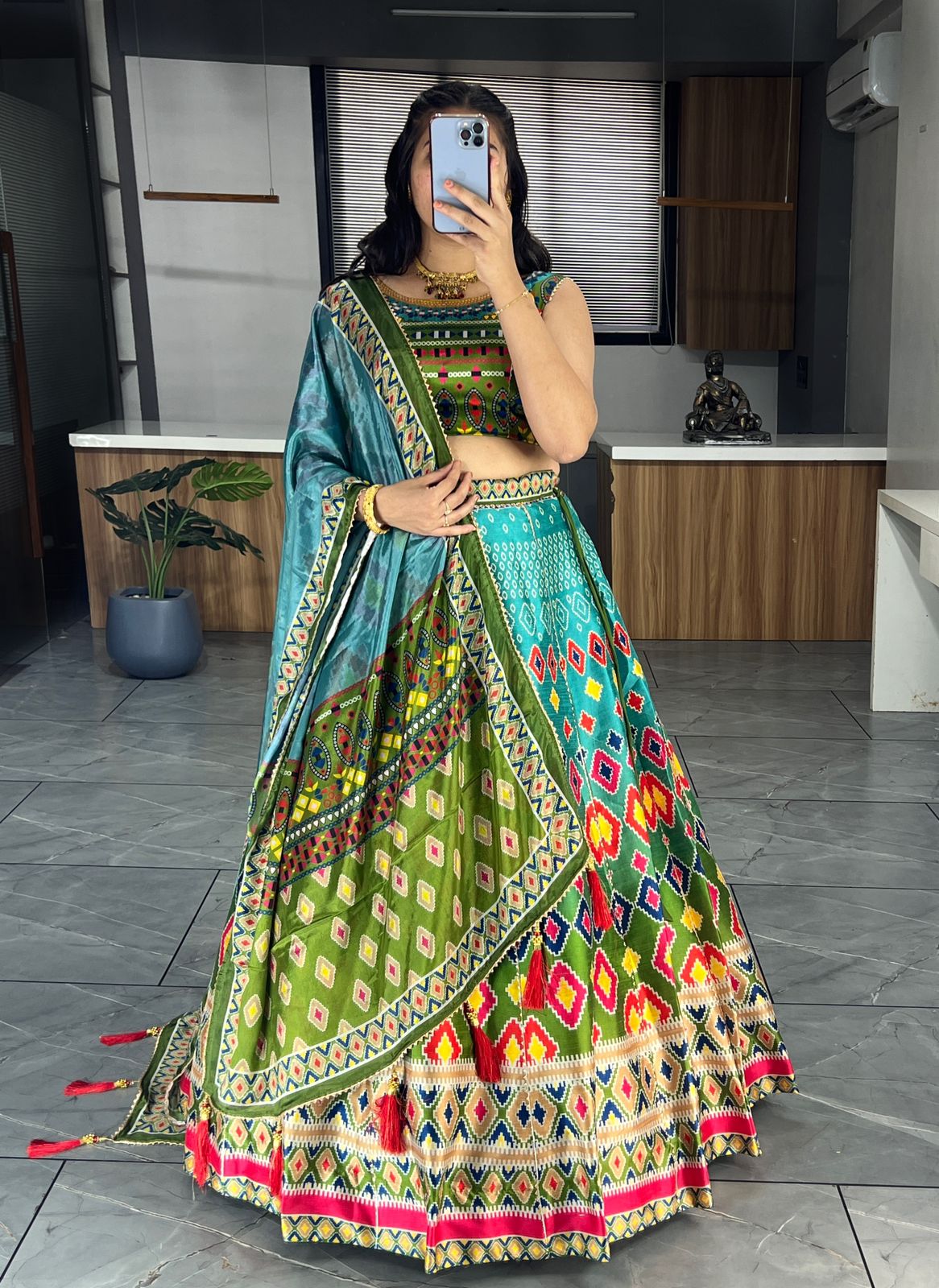 Beautiful Designer Patola Digital Print Lehenga Choli