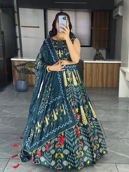 Beautiful Designer Patola Digital Print Lehenga Choli