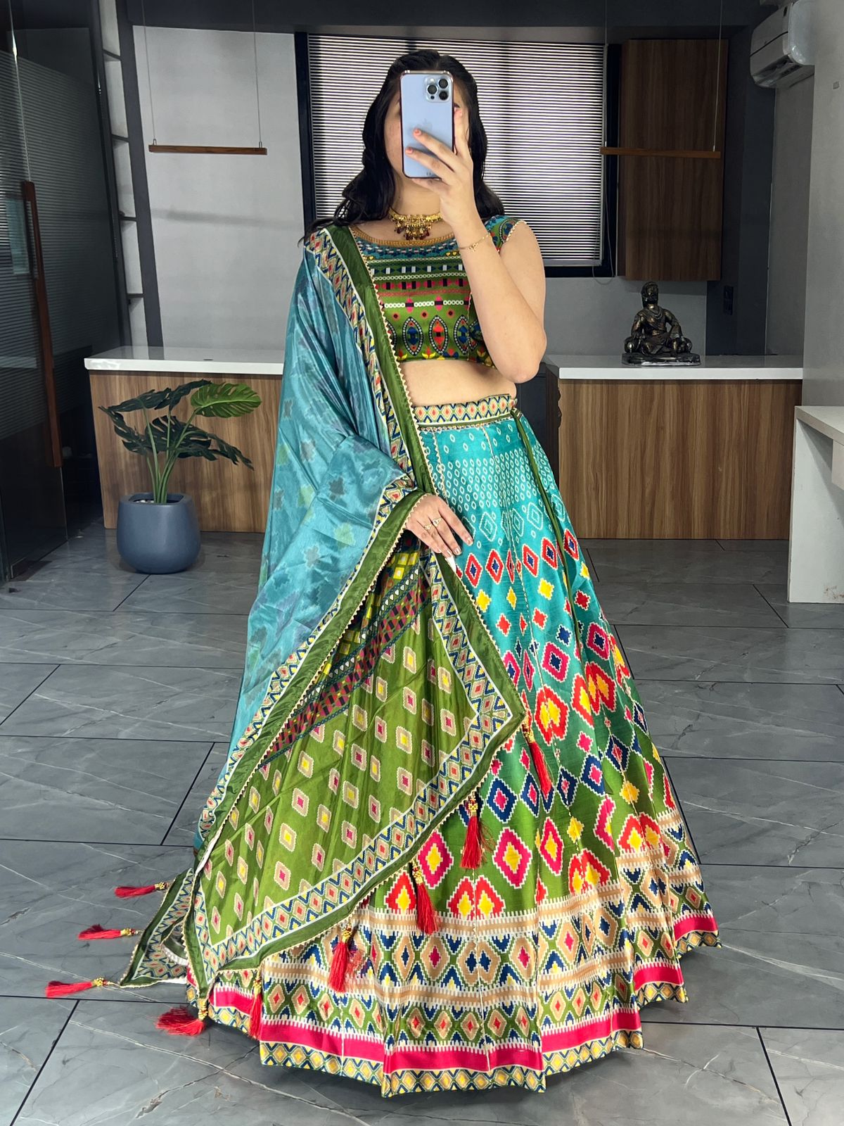 Beautiful Designer Patola Digital Print Lehenga Choli