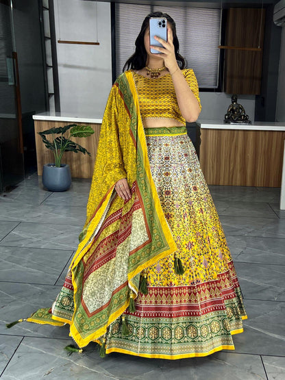 Beautiful Designer Patola Digital Print Lehenga Choli