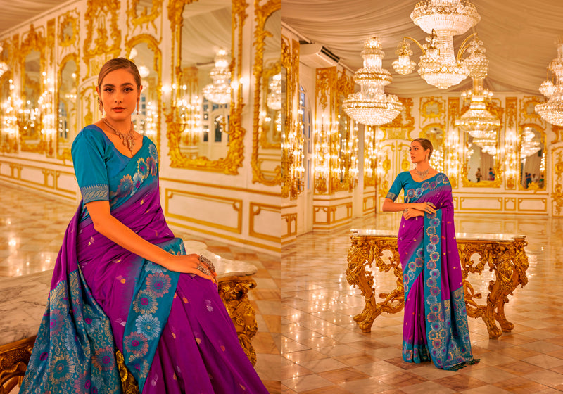 Designer Festival Wear Banarasi Silk Weaving Saree