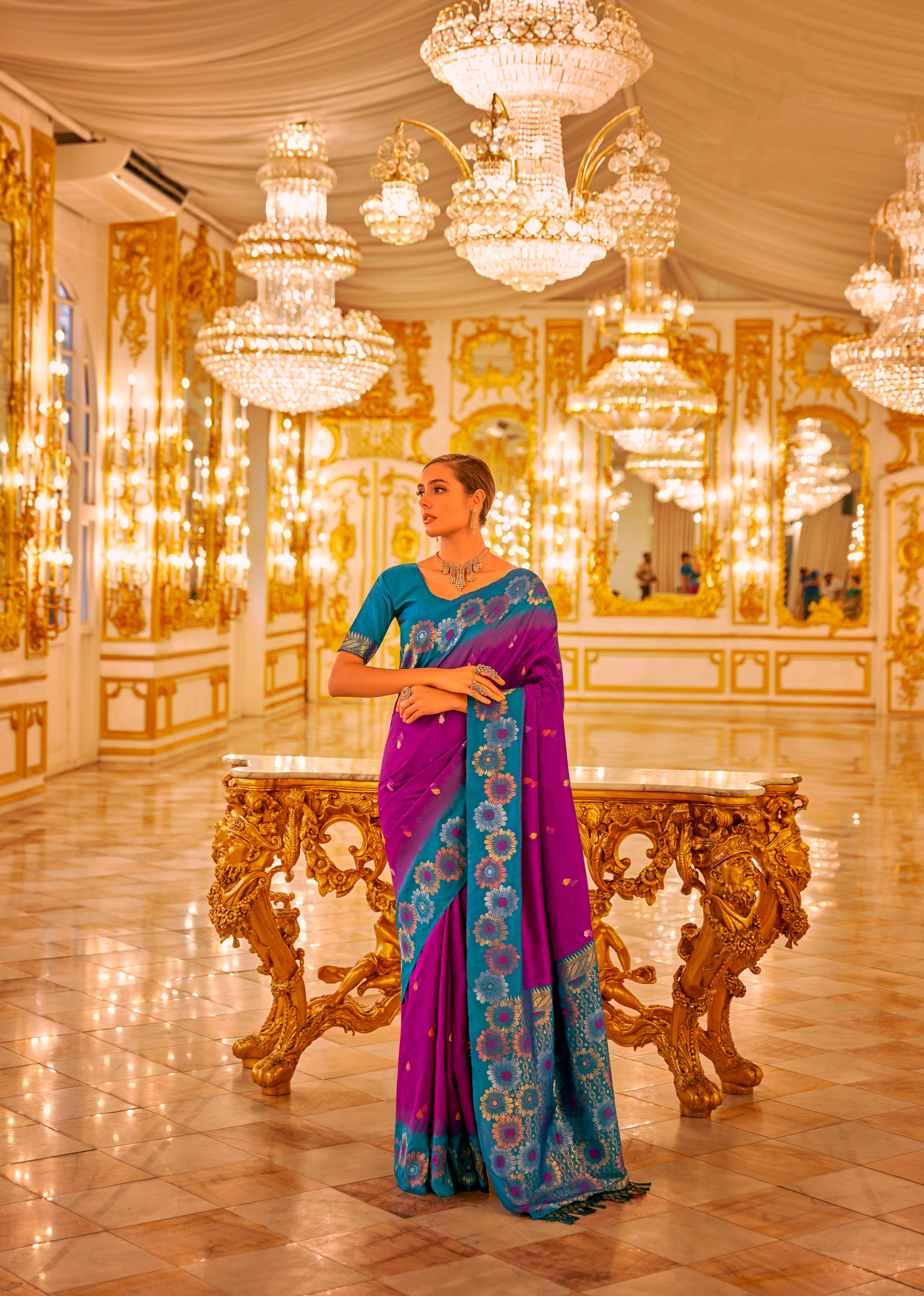 Designer Festival Wear Banarasi Silk Weaving Saree