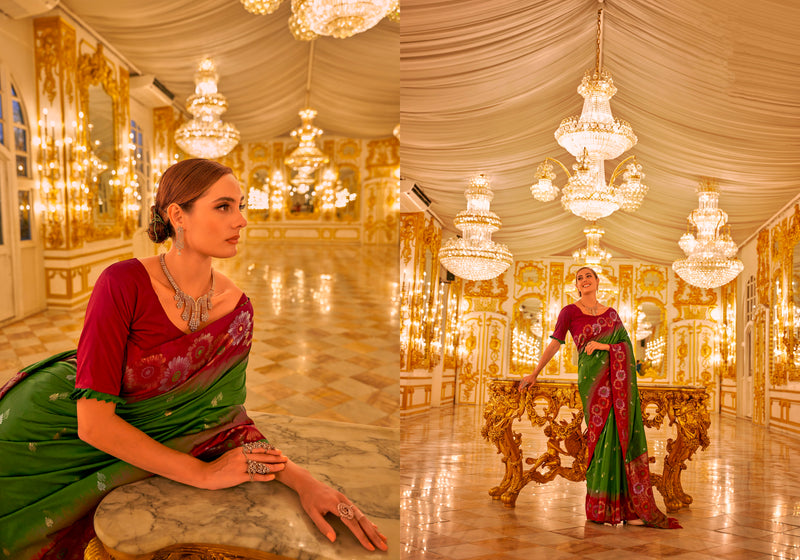 Designer Festival Wear Banarasi Silk Weaving Saree