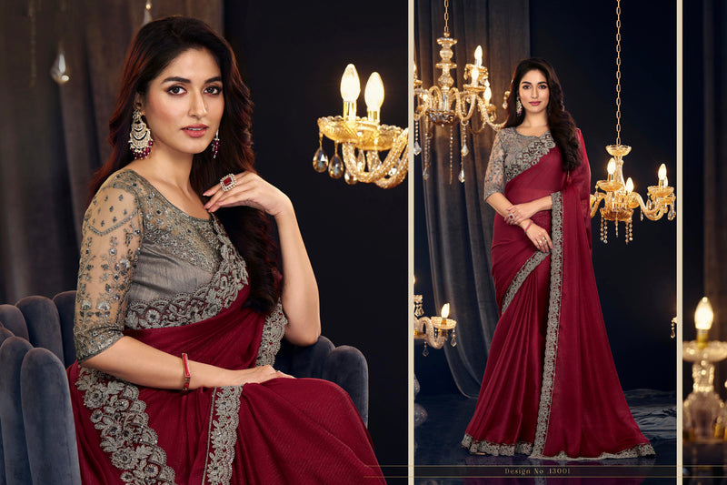 Beautiful Designer Occasion Wear Georgette Saree