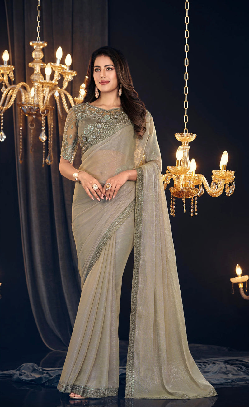 Beautiful Designer Occasion Wear Georgette Saree