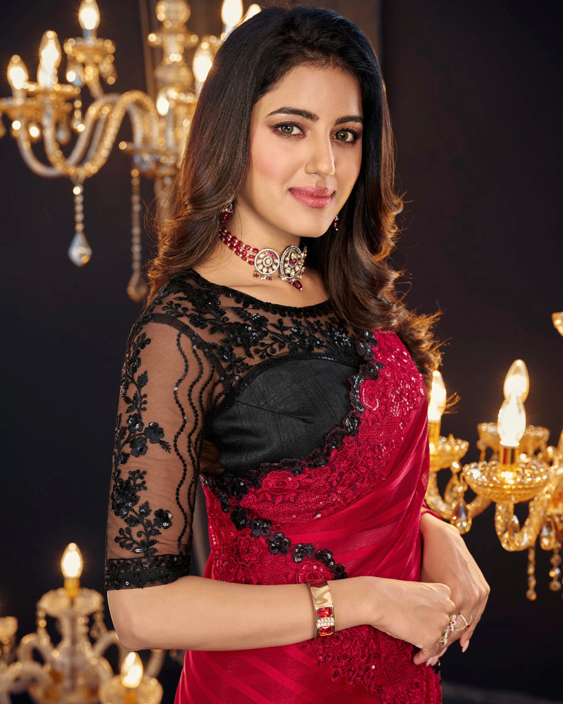 Beautiful Designer Occasion Wear Georgette Saree