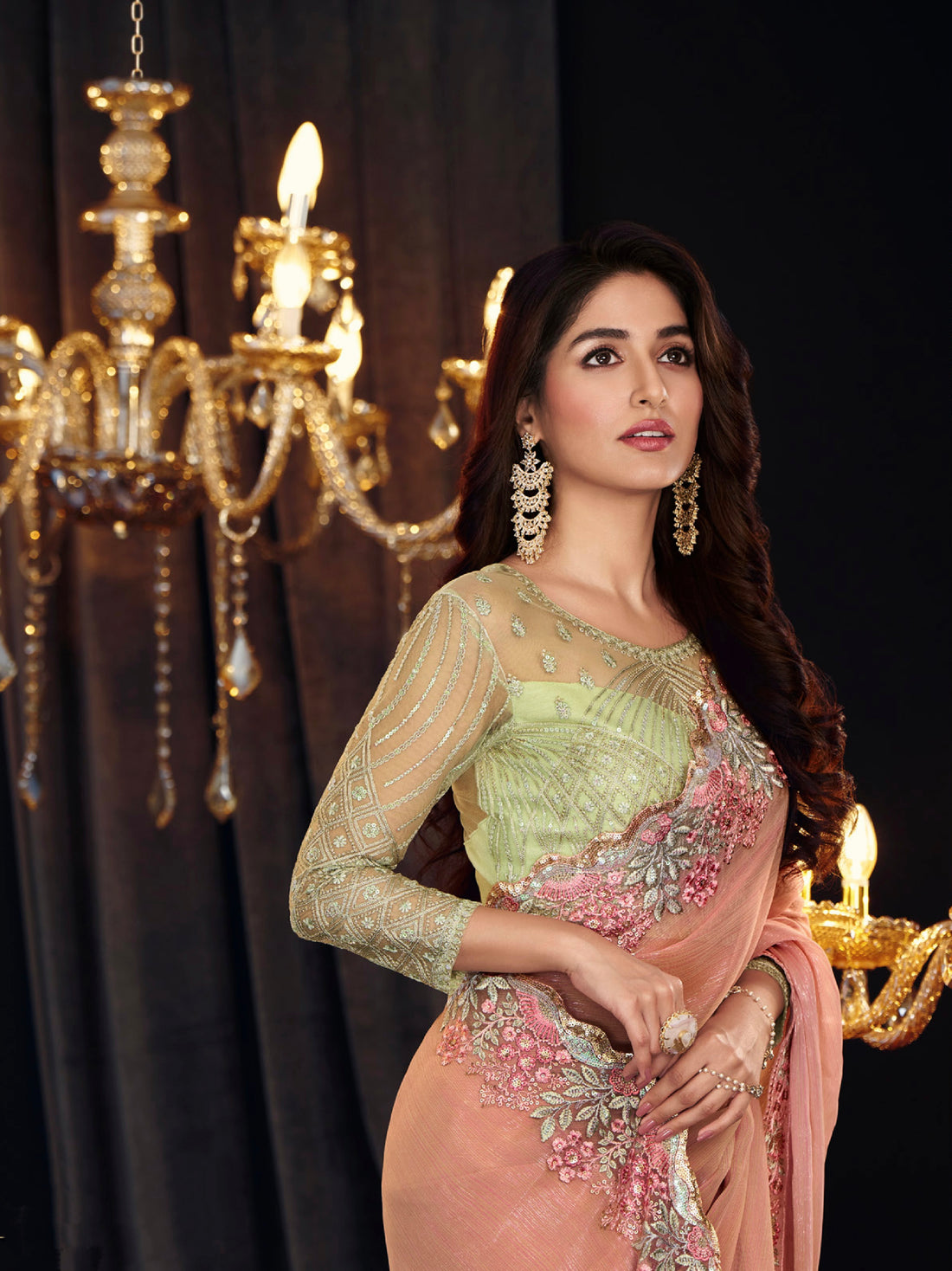 Beautiful Designer Occasion Wear Georgette Saree