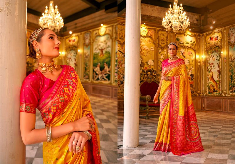 Beautiful Designer Occasion Wear Banarasi Silk Weaving Work Saree