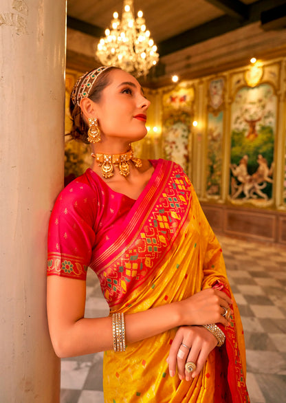 Beautiful Designer Occasion Wear Banarasi Silk Weaving Work Saree