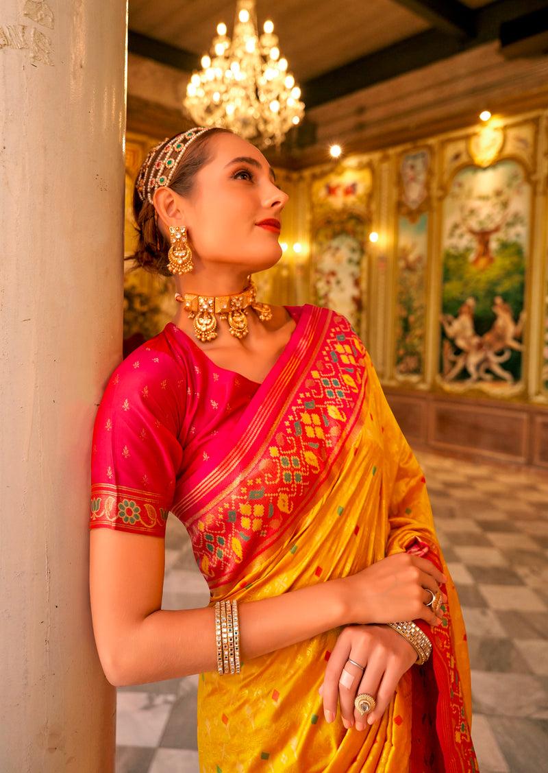 Beautiful Designer Occasion Wear Banarasi Silk Weaving Work Saree