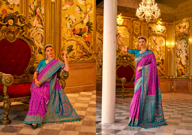 Beautiful Designer Occasion Wear Banarasi Silk Weaving Work Saree