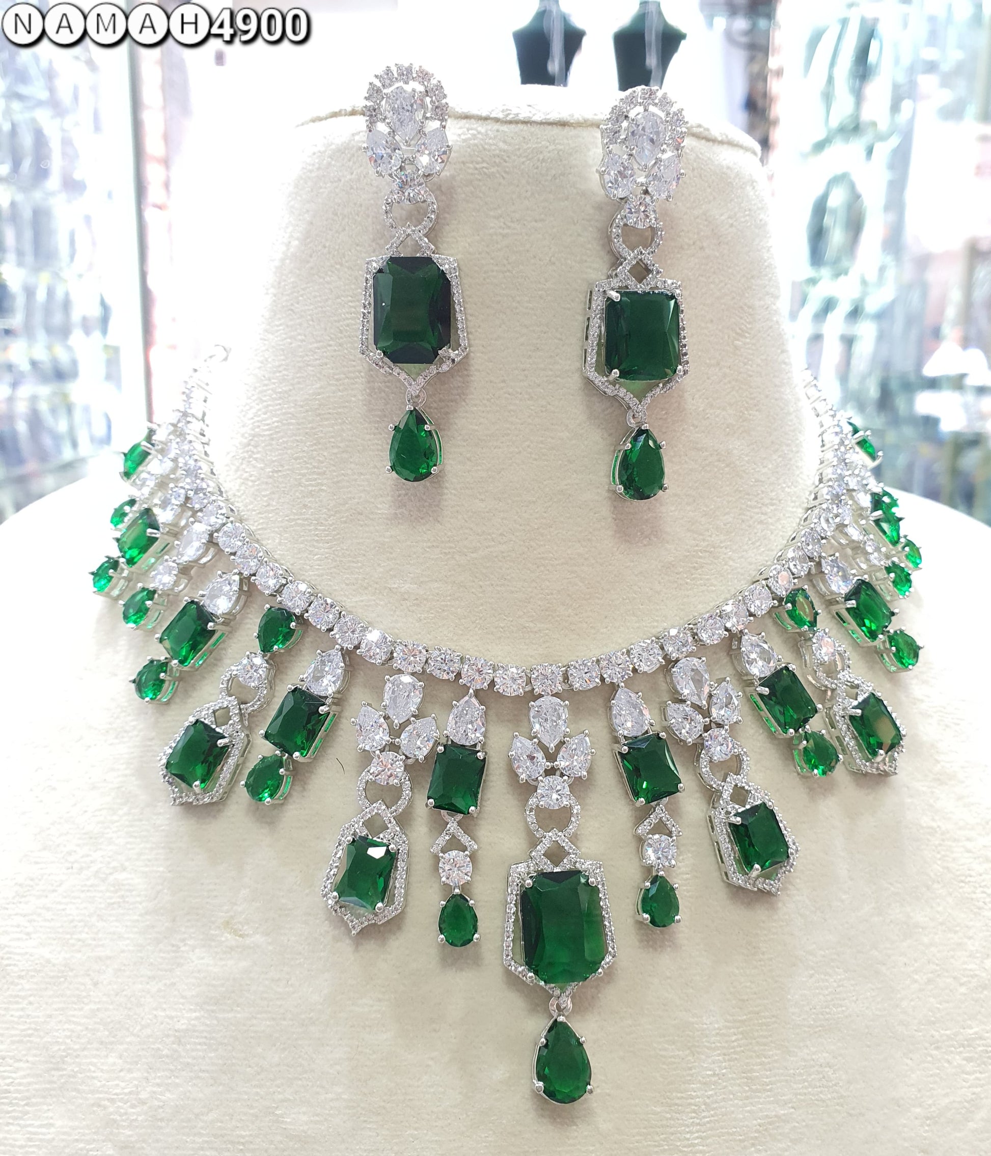 American Diamond Necklace Set