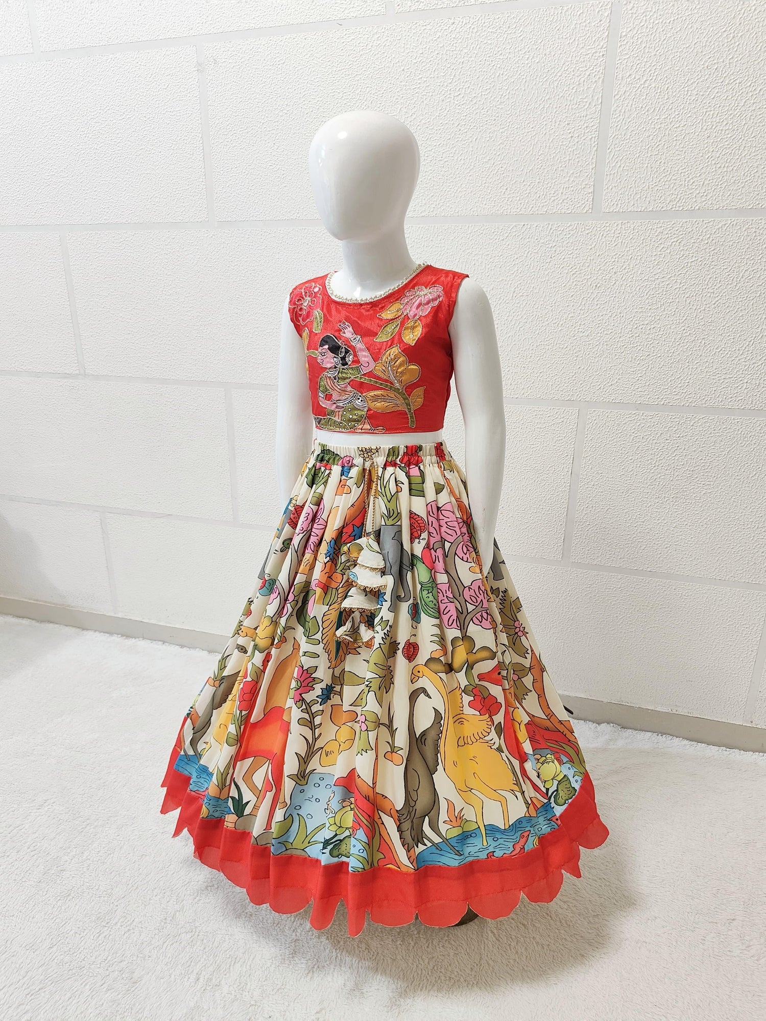 Beautiful Designer Summer Special Multi Colour Kids Lehenga Choli